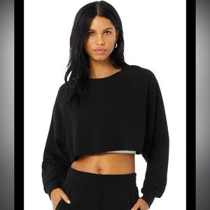 Alo yoga crop top sweatshirt XS